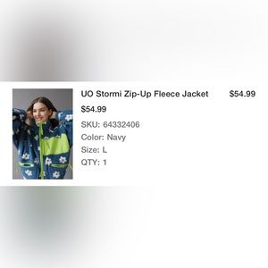 UO Stormi Zip-Up Fleece Jacket